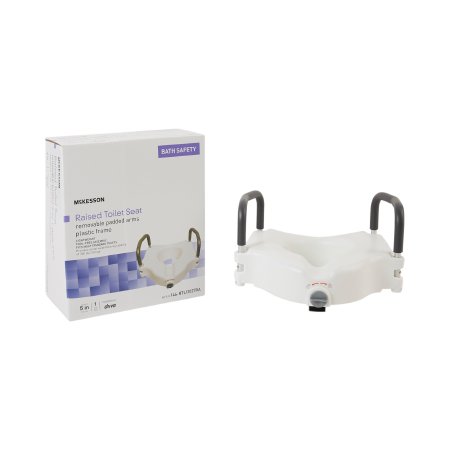 Locking Raised Toilet Seat with Arms