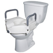 Locking Raised Toilet Seat with Arms